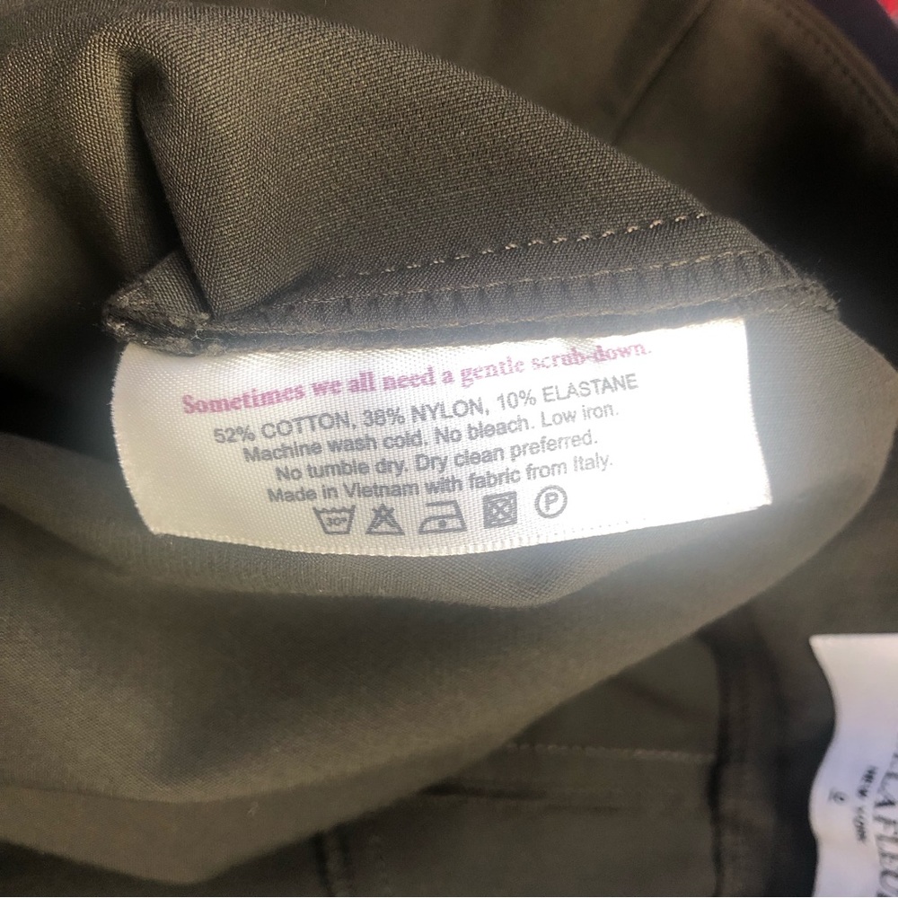 ❤️MM. Lafleur Marais Powerstretch Pants in Olive Green Stretchy Size 0 - Picture 13 of 14
